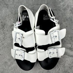White Sandals Madden NYC Size 3 NWOT‎